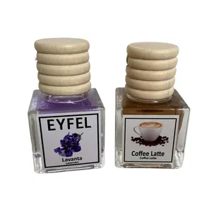 خوشبوکننده هوا خودرو ایفل مدل کافه لته و اسطوقدوس کد Coffe Latte-Lavender حجم 10 میلی‌ لیتر بسته 2 عددی