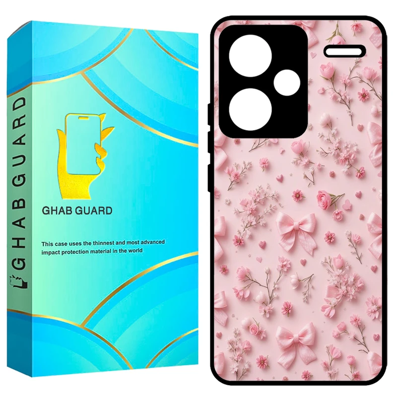 کاور قاب گارد طرح گل و پاپیون مدل GCHPN13PL مناسب برای گوشی موبایل شیائومی Redmi Note 13 Pro Plus