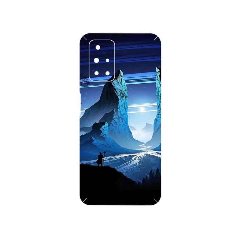 برچسب پوششی ماهوت مدل Blue Mountains Digital Art مناسب برای گوشی موبایل شیائومی Redmi 10 Prime