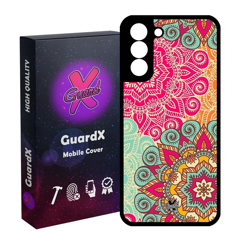 کاور گارد ایکس طرح Mandala مدل Glass10214 مناسب برای گوشی موبایل سامسونگ Galaxy S21 FE
