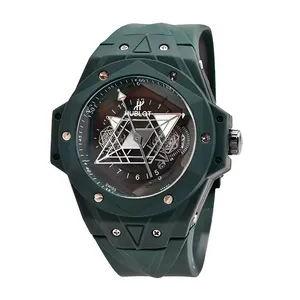 ساعت مچی عقربه‌ای مردانه هابلوت مدل هندسی03