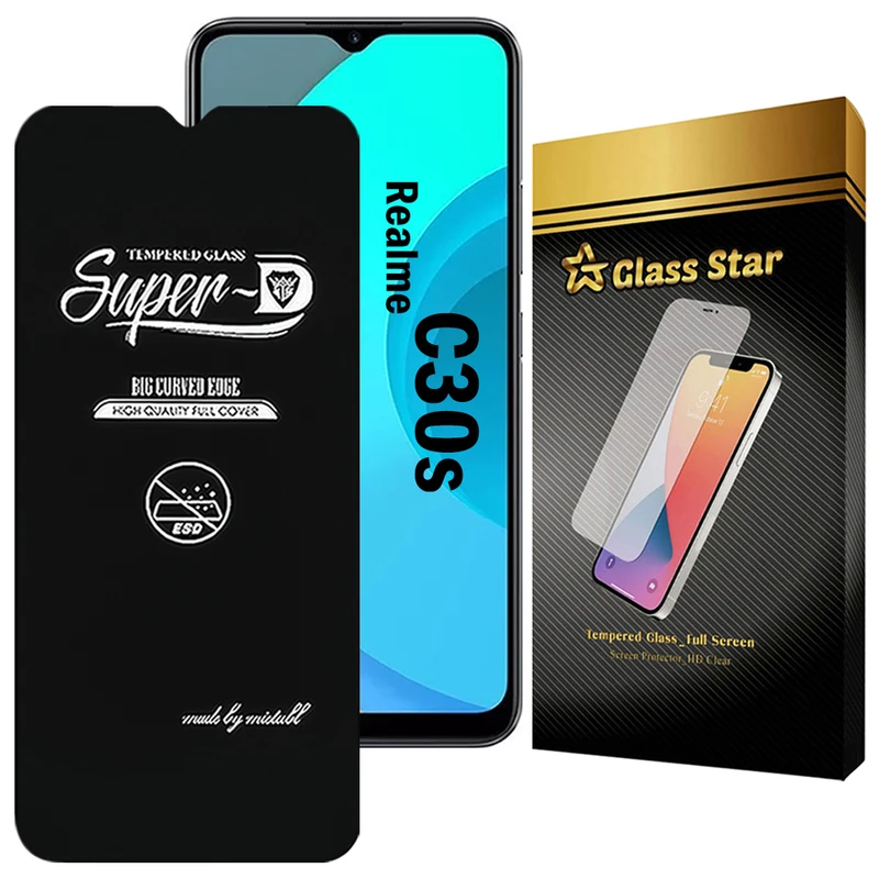 محافظ صفحه نمایش گلس استار مدل SUPERDNS مناسب برای گوشی موبایل ریلمی C30s