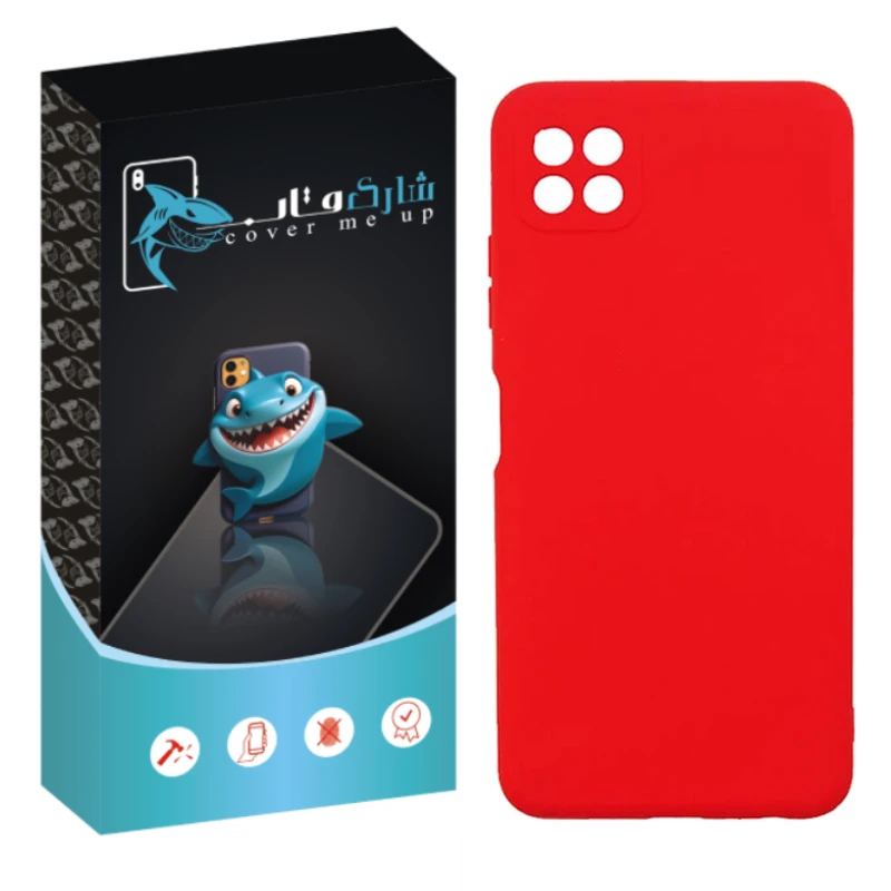 کاور شارک قاب مدل سیلیکونی مناسب برای گوشی موبایل سامسونگ Galaxy A22 5G