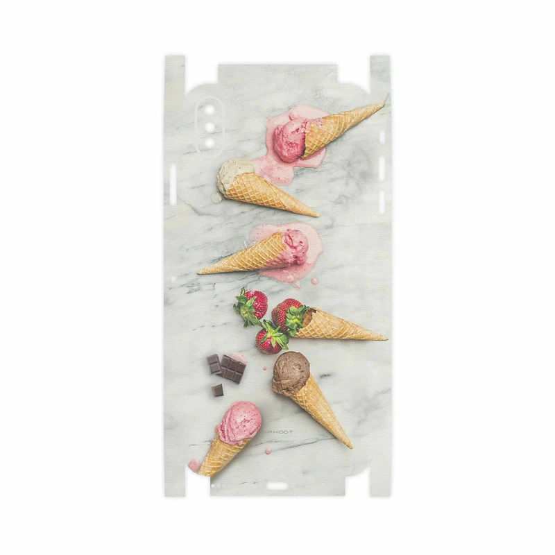 برچسب پوششی ماهوت مدل Funnel ice cream-FullSkin مناسب برای گوشی موبایل اپل iPhone XS Max