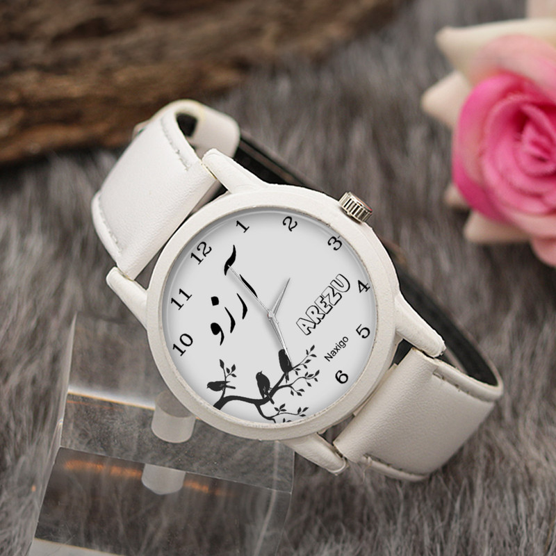 ساعت مچی عقربه ای زنانه ناکسیگو طرح آرزو کد LF3437