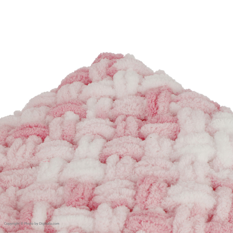 پتو نوزاد طرح بافت پافی مدل گلتای کد 01 سایز 80×80 سانتی متر