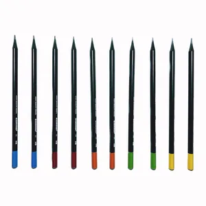 مداد مشکی کرونا درجه سختی HB مدل زغالی مجموعه 10 عددی