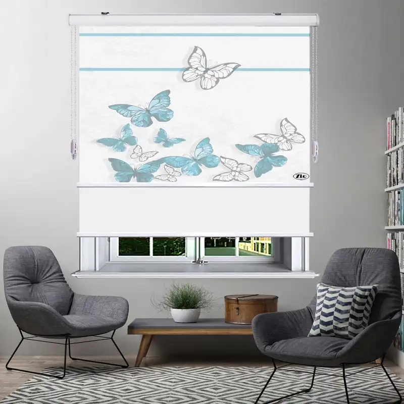 پرده زبرا شب و روز مدل TD-4سایز 100x200 سانتی متر