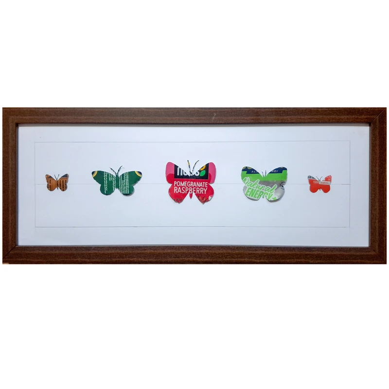  تابلو برجسته مدل پروانه های رنگارنگ پرگل کد 05