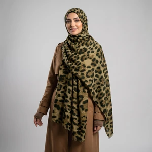 شال زنانه مدل موهر پلنگی