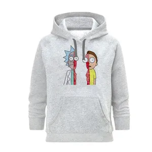 هودی زنانه مدل مورتی نصفه کد SH51 رنگ طوسی