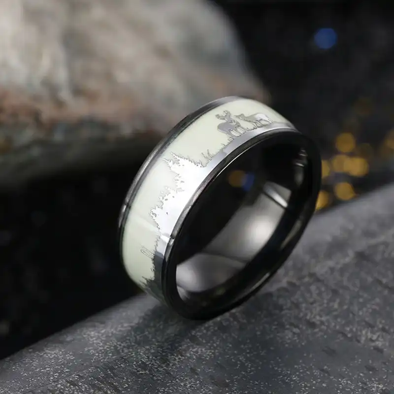 انگشتر مردانه مدل شب تاب کریسمس