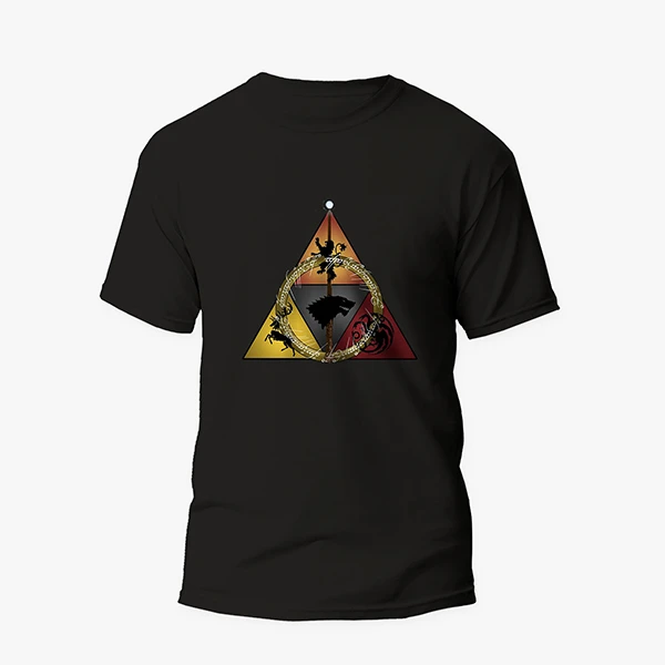 تی شرت آستین کوتاه مردانه مدل گیم اف ترونز کد f009