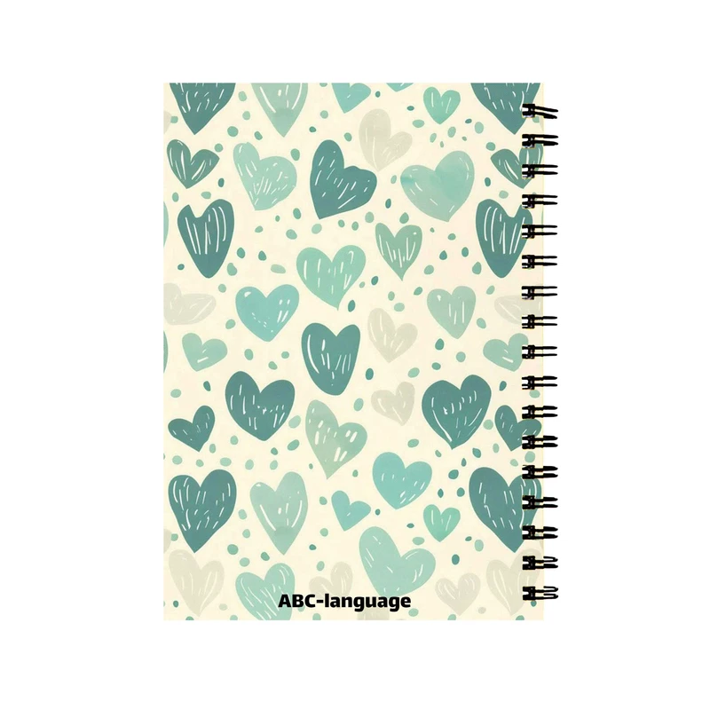 دفتر زبان 60 برگ مدل قلب کد 5463