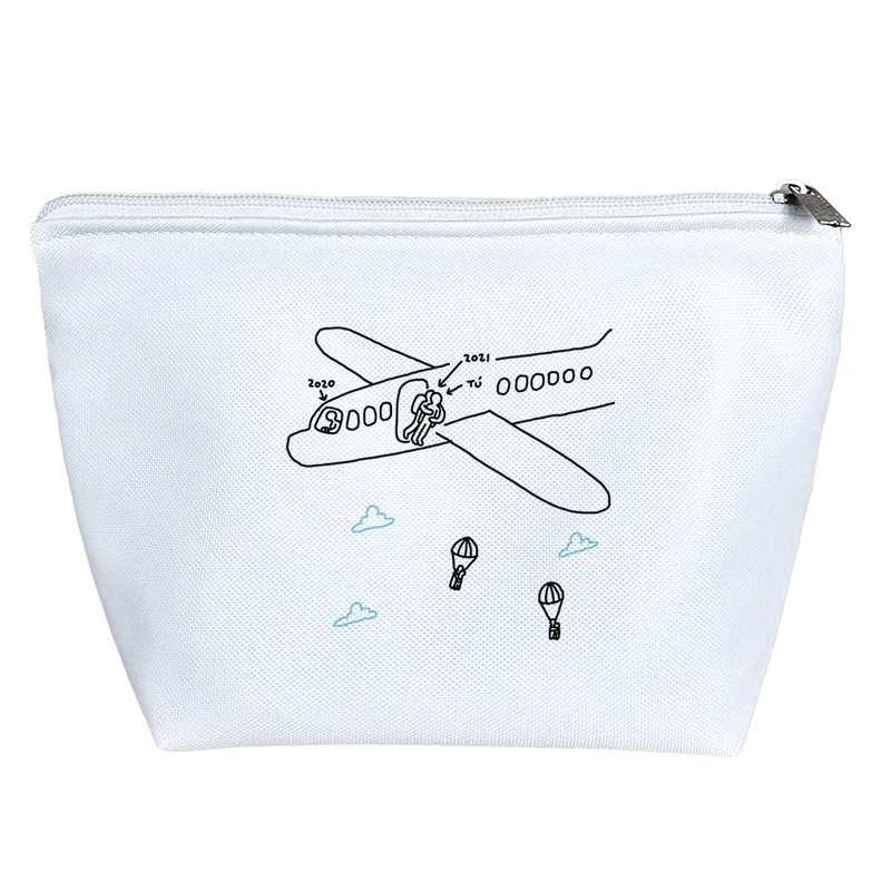 کیف لوازم آرایش دخترانه خندالو مدل هواپیما کد 6618