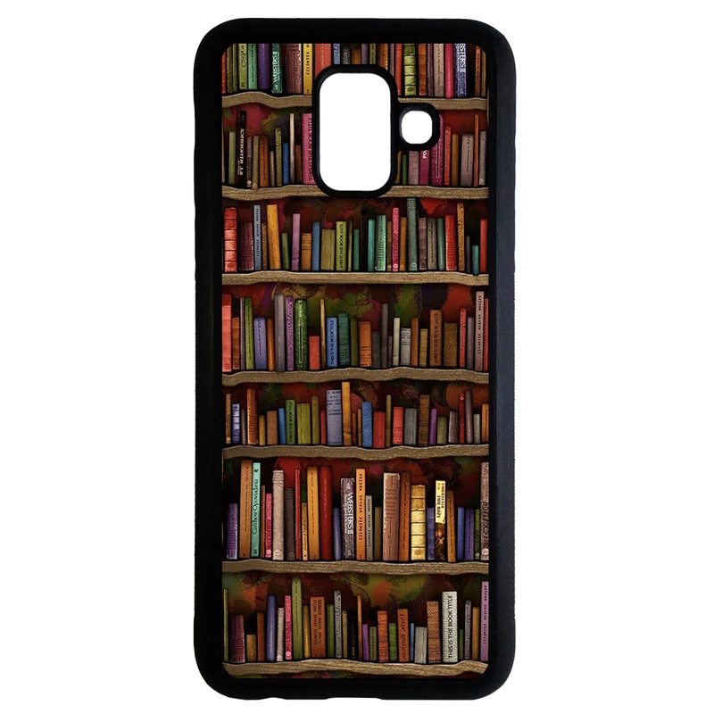کاور طرح کتابخانه کد 1146 مناسب برای گوشی موبایل سامسونگ galaxy a6 plus