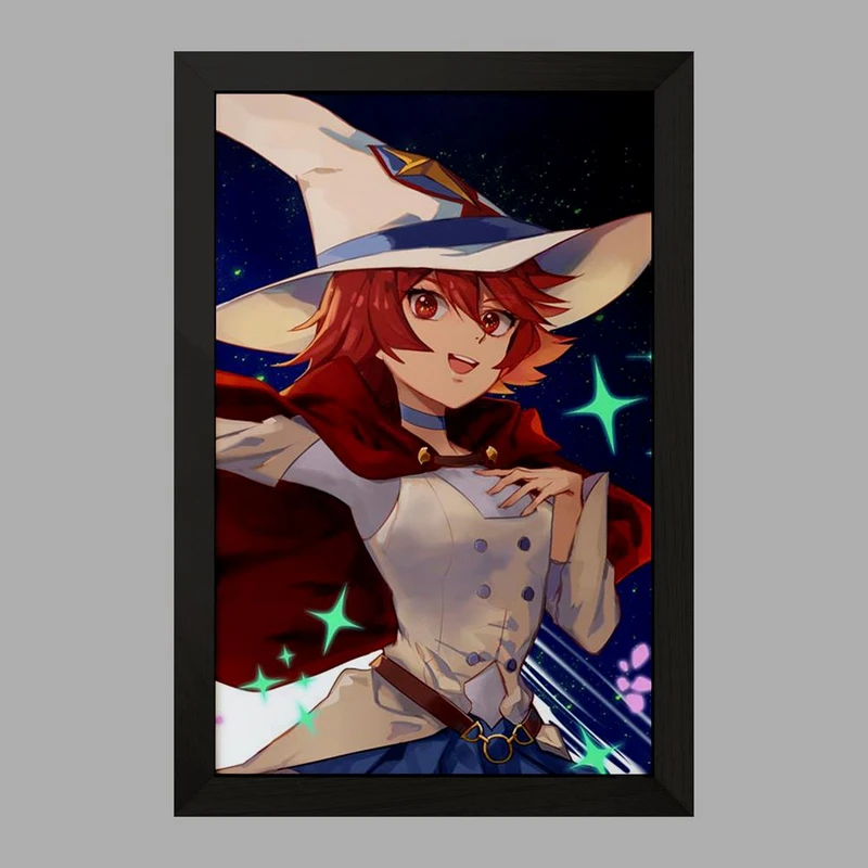 تابلو خندالو مدل شاریوت انیمه جادوگران کوچک Little Witch Academia  کد 22940