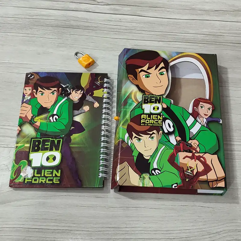 دفترچه خاطرات پیکسل مدل قفل دار طرح بن تن کد 002