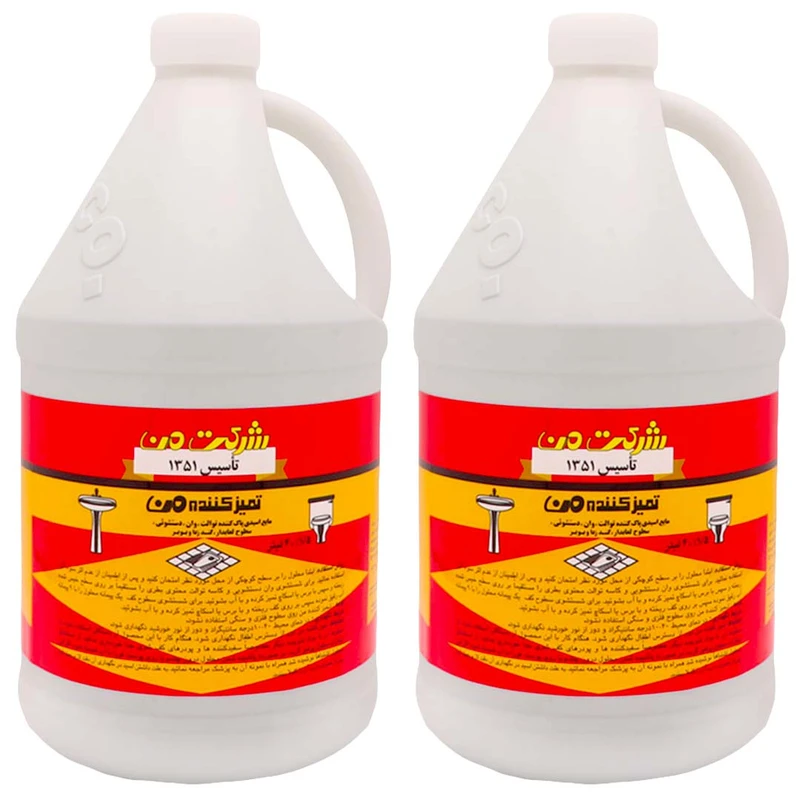 مایع جرم گیر و تمیز کننده من مدل Af2 حجم 4000 میلی لیتر بسته 2 عددی