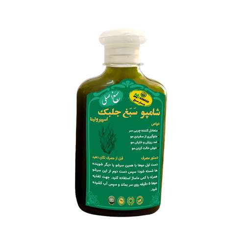شامپو تقویت کننده و ترمیم کننده مو مستر سبغ مدل جلبک اسپیرولینا حجم 250 میلی لیتر