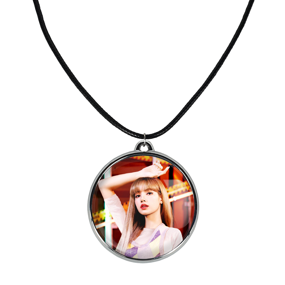 گردنبند خندالو مدل لیسا بلک پینک کد 1424514242