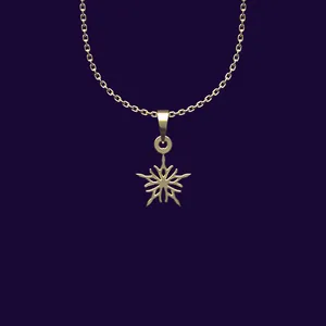 گردنبند طلا 18 عیار زنانه مدوپد مدل هندسی کد CC2-1-1278