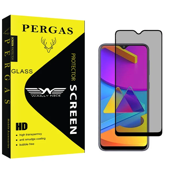 محافظ صفحه نمایش حریم شخصی وایلی نایس مدل Pergas مناسب برای گوشی موبایل سامسونگ Galaxy M10s