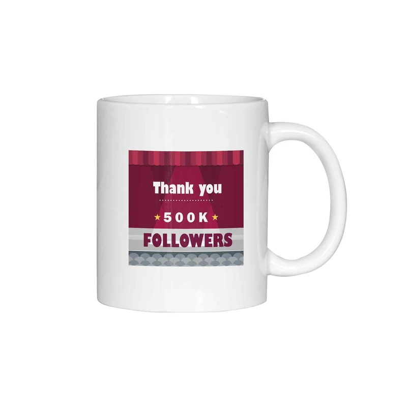 ماگ ژالینو طرح 500K Followers کد 002