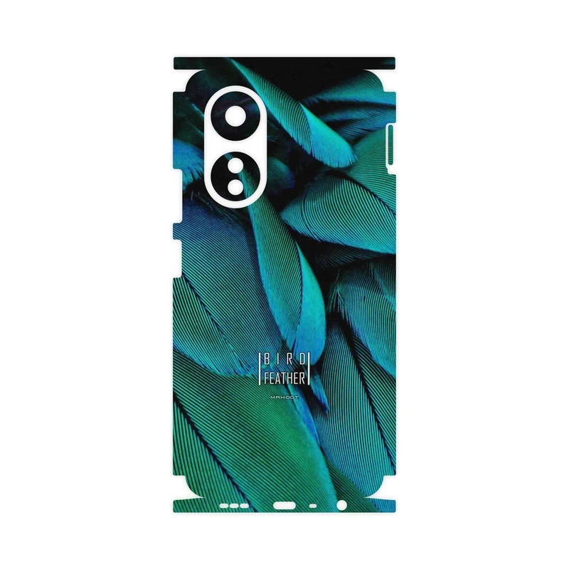برچسب پوششی ماهوت مدل Green Feather-FullSkin مناسب برای گوشی موبایل اپو A58 4G