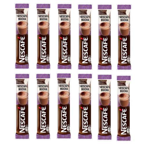  ساشه کافی میکس موکا نسکافه بسته 12 عددی