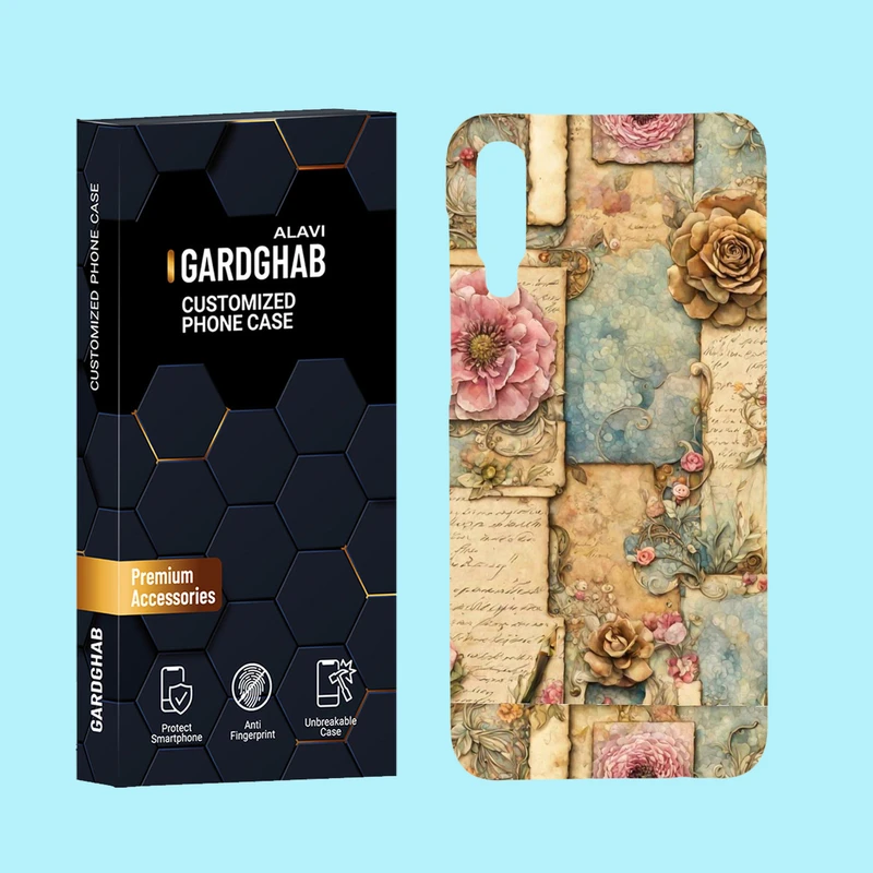 کاور گارد قاب علوی مدل گل مناسب برای گوشی موبایل سامسونگ Galaxy A50 / A50s / A30s