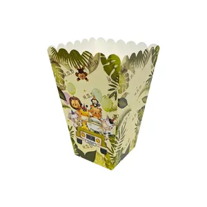 ظرف پاپ کورن یکبار مصرف مدل سافاری کد SafariP2 مجموعه 10 عددی