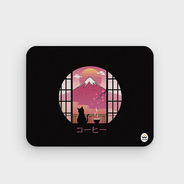 ماوس پد شادیت مدل گربه ژاپنی کد01 سایز24*19 سانتیمتر