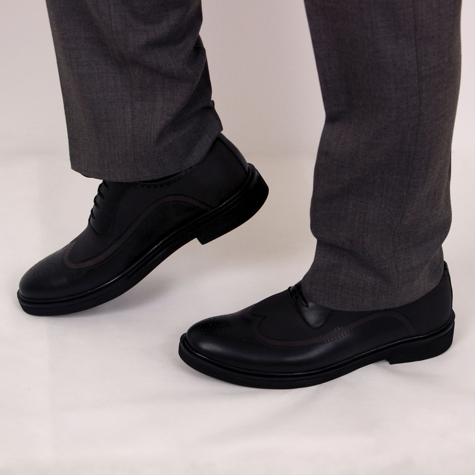 کفش مردانه چرم بارز مدل DK57 -  - 4