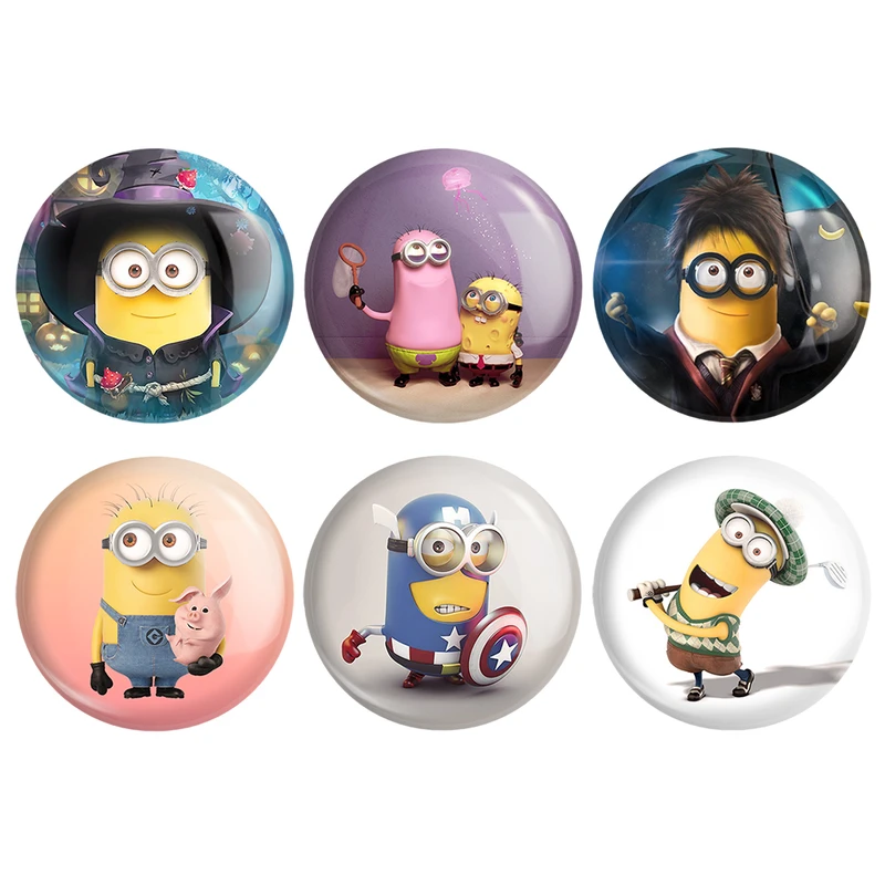 مگنت خندالو طرح مینیون ها Minions کد 645B مجموعه 6 عددی