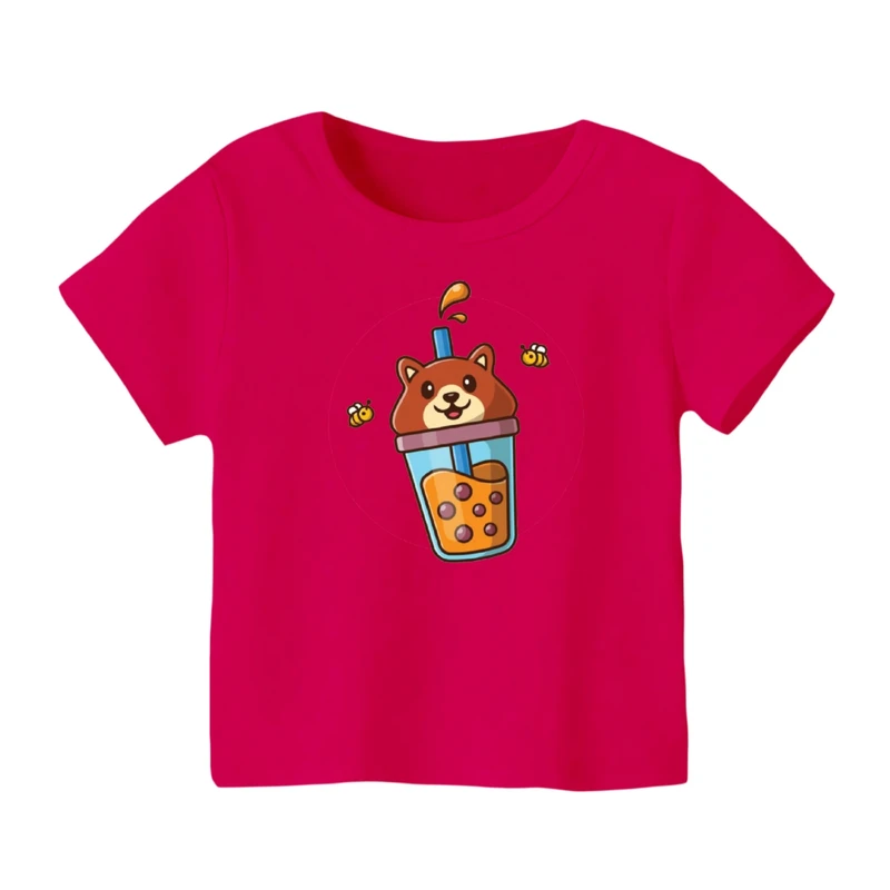 تی شرت آستین کوتاه بچگانه مدل خرسی