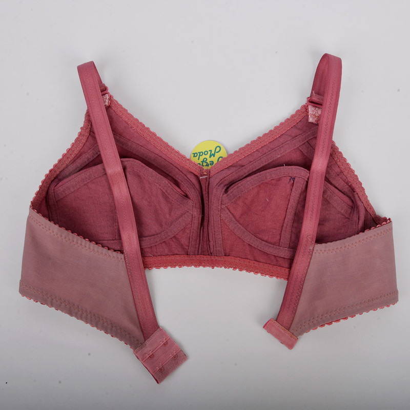 سوتین زنانه پرجامدا مدل 355011427 نخی خالدار رنگ کالباسی