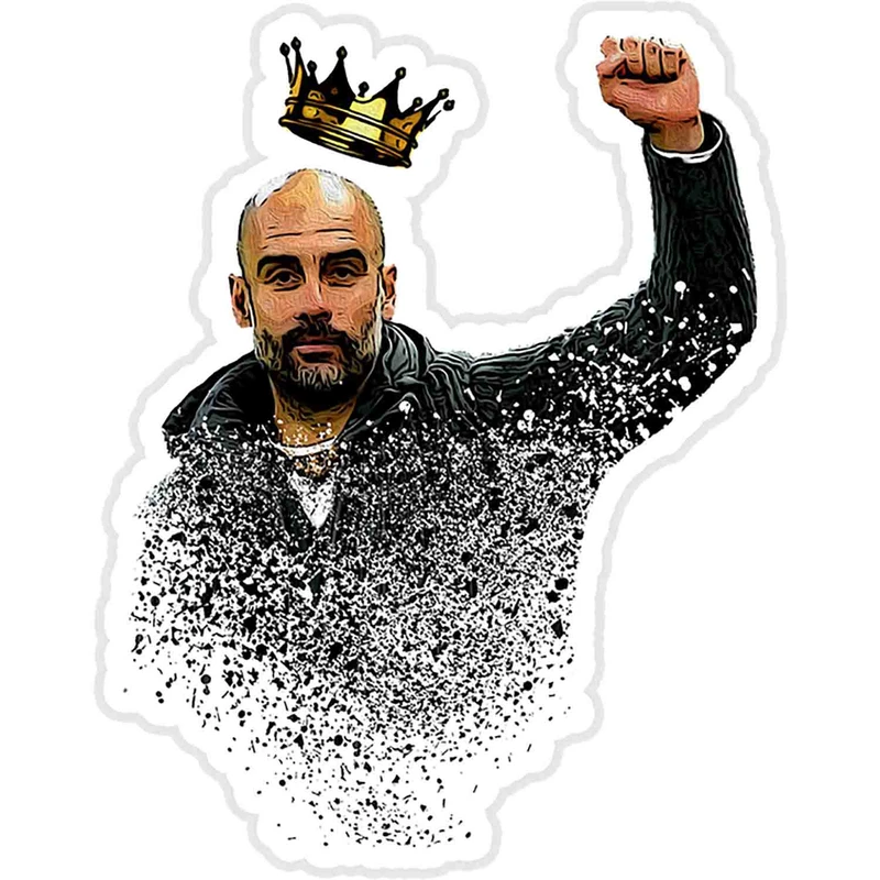 استیکر لپ تاپ طرح Pep Guardiola Premier League Champion Sticker کد ST1407