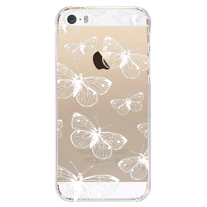 کاور مگافون طرح پروانه مدل C54-W مناسب برای گوشی موبایل اپل iPhone 5 / 5S / SE