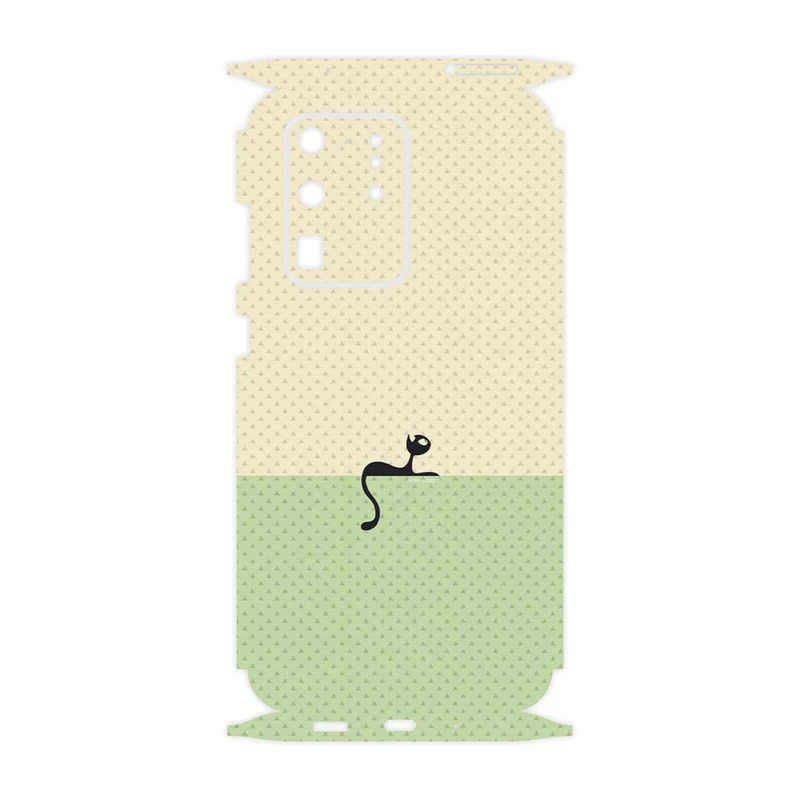 برچسب پوششی ماهوت مدل Minimal Internet Cat Icon-FullSkin مناسب برای گوشی موبایل سامسونگ Galaxy S20 Ultra