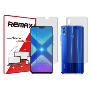 Remax clear screen protector HyGEL model suitable for Honor 8X mobile phone along with back protector