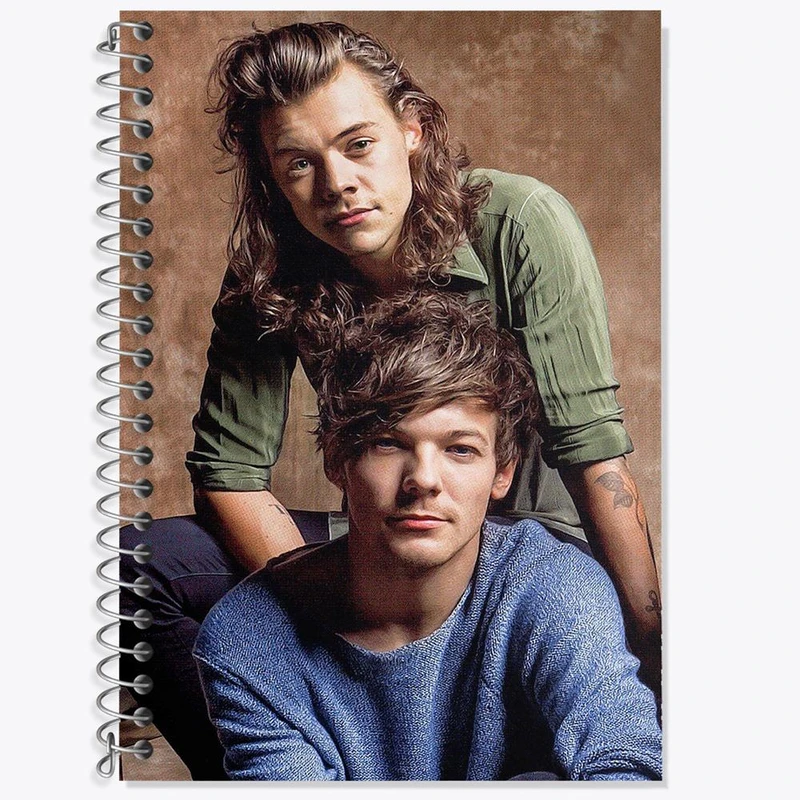 دفتر لغت 50 برگ خندالو مدل لوئی تاملینسون و هری استایلز گروه موسیقی وان دایرکشن One Direction کد 2931