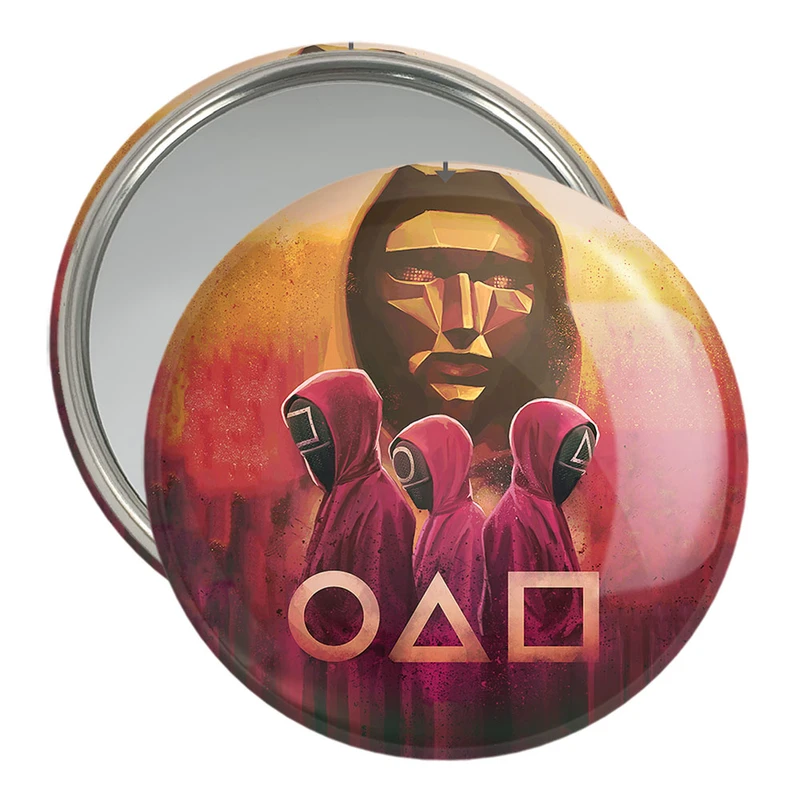 آینه جیبی خندالو مدل بازی مرکب Squid Game  کد 10834