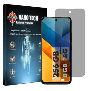 Nano tech Tough model privacy screen protector suitable for Xiaomi Poco M6 4G mobile phone 