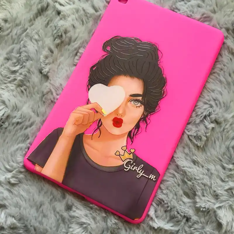 کاور طرح لیدی کد TB166 مناسب برای تبلت سامسونگ Galaxy Tab A7 Lite SM-T225