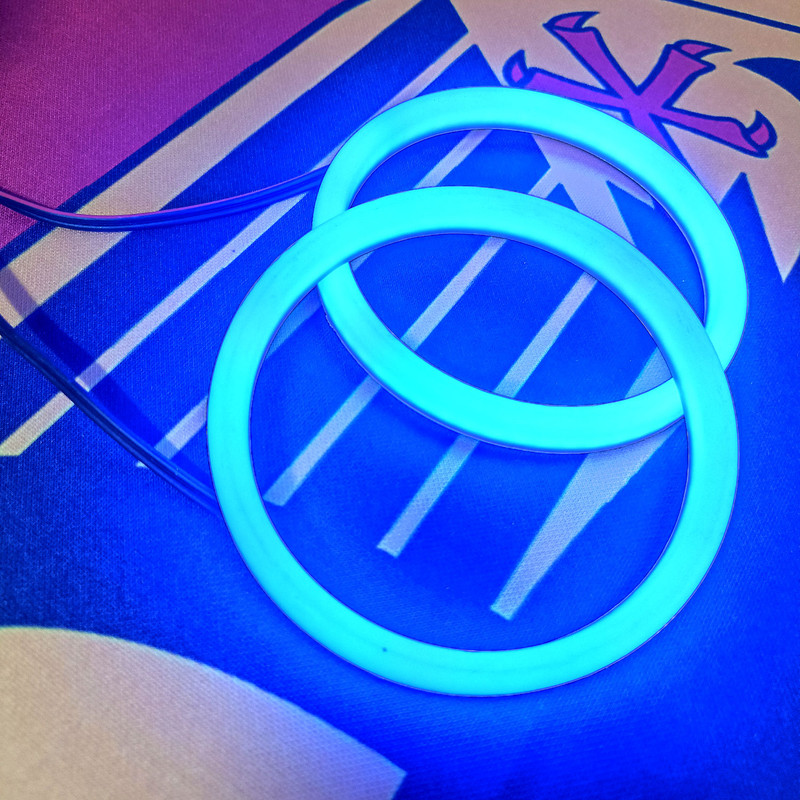 حلقه رینگ لایت چراغ جلو خودرو مدل BLU-10 مجموعه 2 عددی