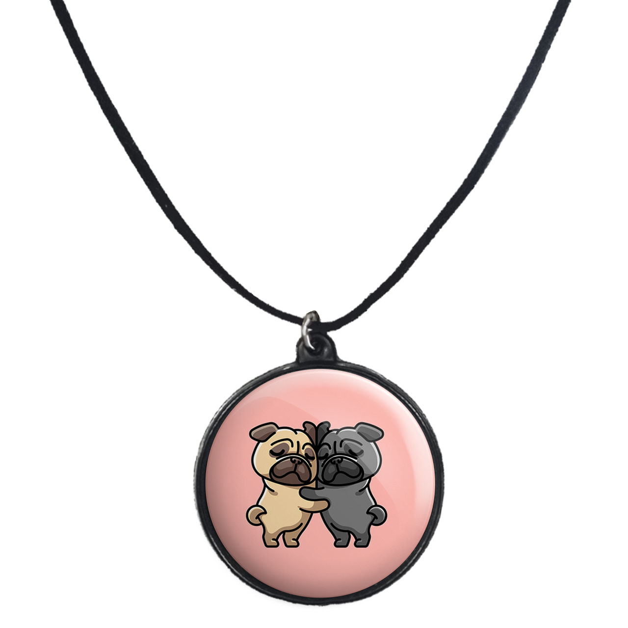 گردنبند پرمانه طرح حیوانات کیوت کد pmb.21449 مدل دو طرفه