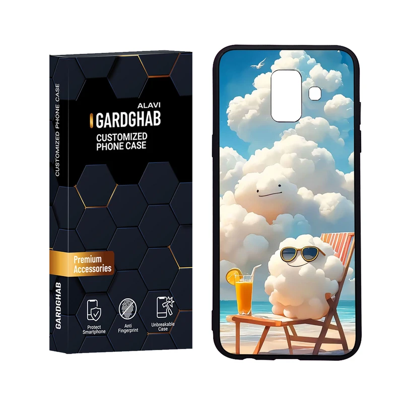 کاور گارد قاب علوی مدل Glass مناسب برای گوشی موبایل سامسونگ Galaxy A6