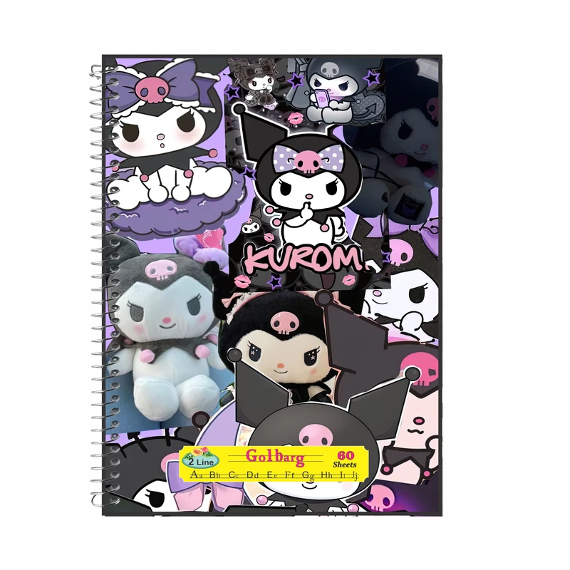 دفتر زبان 60 برگ گلبرگ مدل کرومی کد 3301