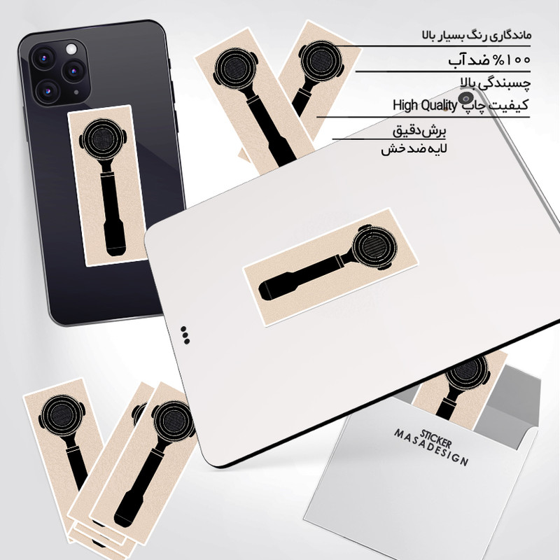 استیکر تزئینی موبایل و تبلت ماسا دیزاین طرح پرتافیلتر مدل STK975